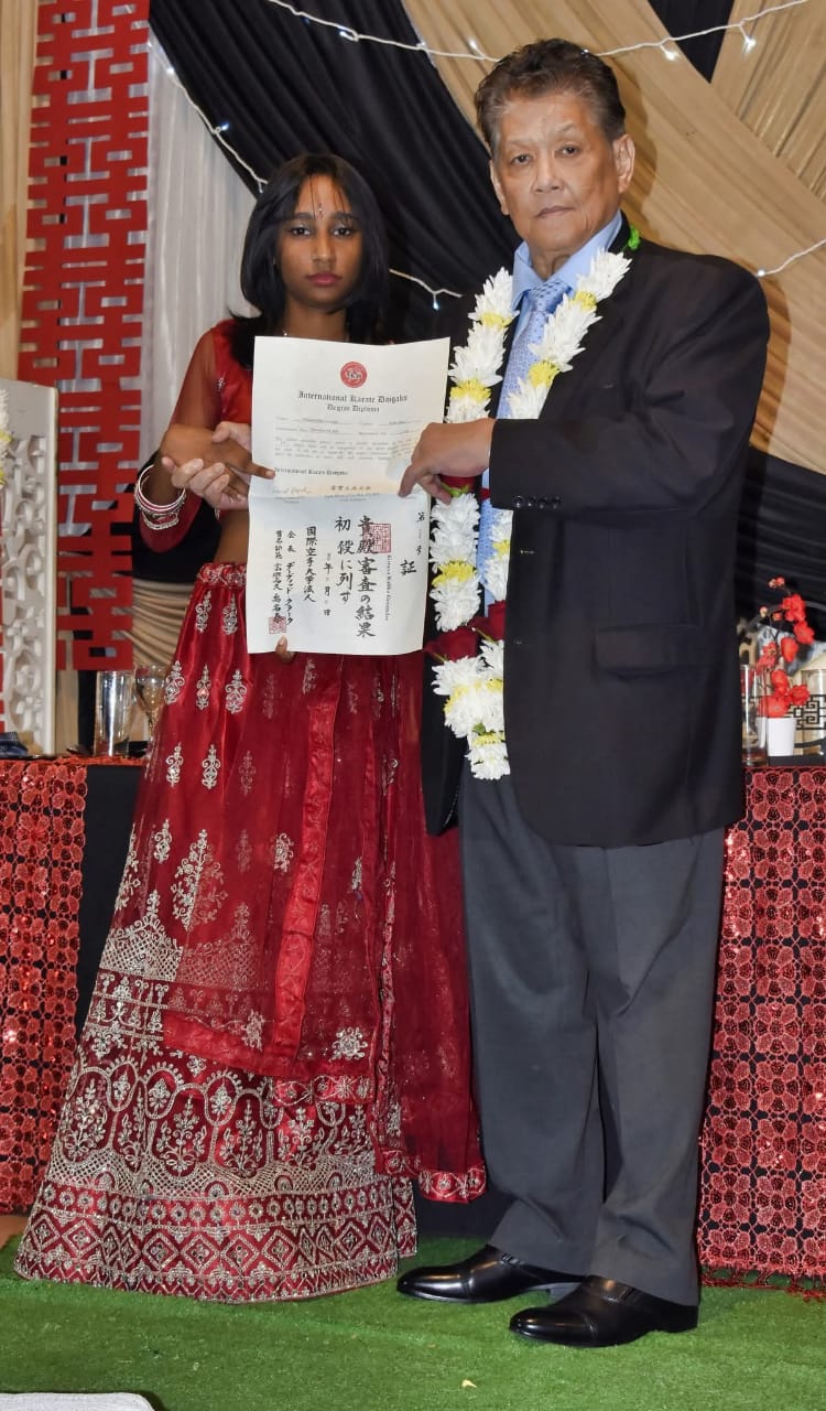 SHUSEKI SHIHAN DR FRANK WOON-A-TAI AND CHIEF INSTRUCTOR - DENZIL GOVENDER SHIHAN (7TH DAN)